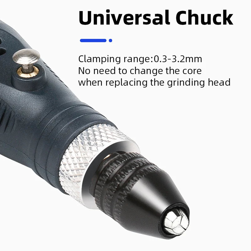 TUNGFULL Drill Engraver Mini Drill Tools Hand-held Mini Dremel Wood Working Tools Electric Grinding Accessories Set
