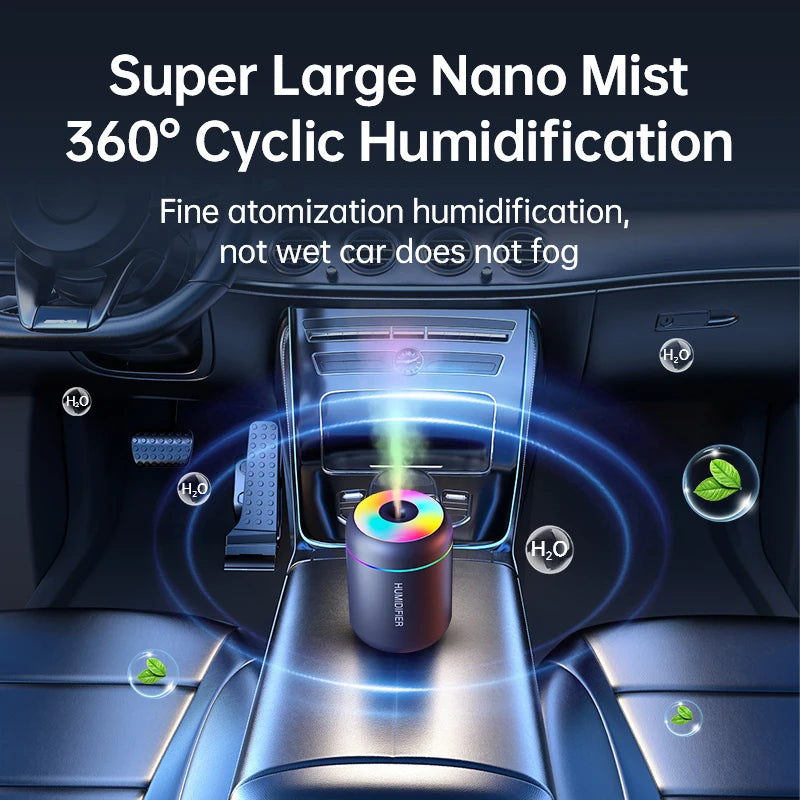 180ML Mini Luftbefeuchter USB Elektrischer Aroma Diffusor Ätherisches Öl Reiniger Aromatherapie Nebel Erzeuger Lichter Für Auto Zuhause Schlafzimmer