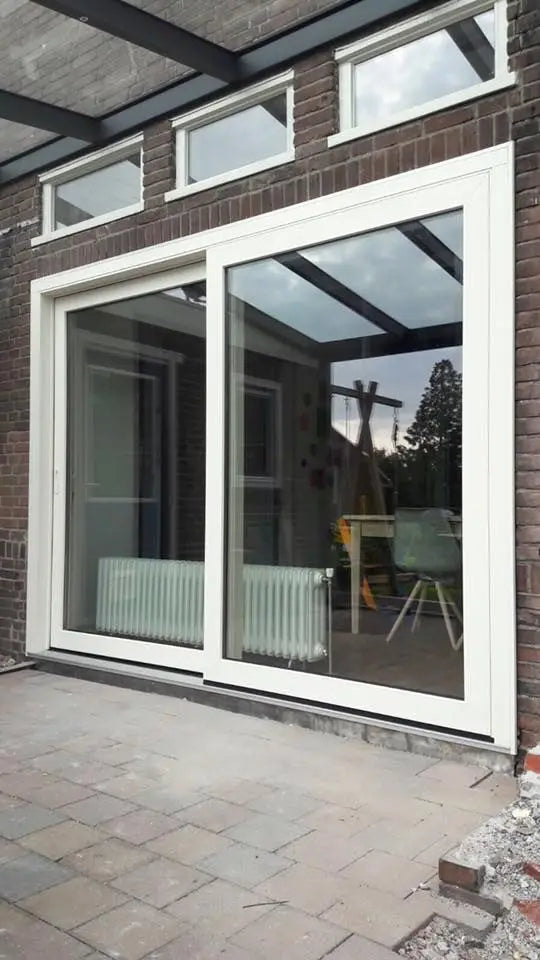 DN 2,0 mm moderne Schiebetür aus Aluminium, hochbelastbar, mit gehärtetem Glas, schalldicht und energiesparend, wasserdichte Terrassentüren