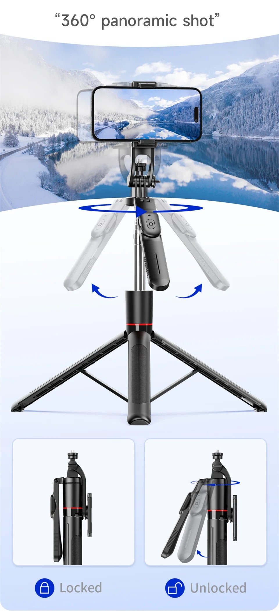 FGCLSY Telescopic Selfie Stick Tripod Monopod Stand Mobile Phone Support Wireless Gimbal Stabilizer For iPhone Android Holder