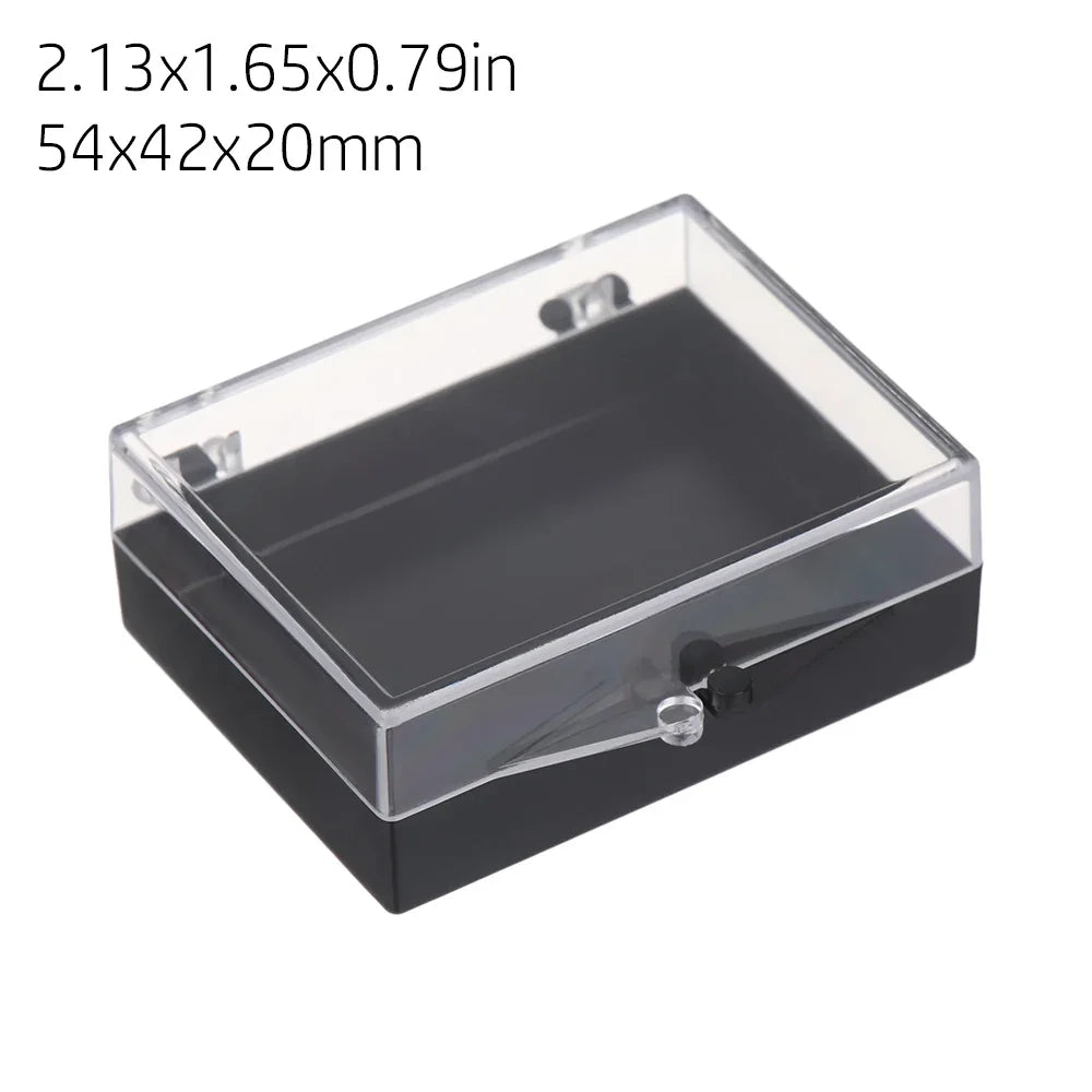 Square Round Plastic Transparent Storage Box Small Items Sundries Organizer Case Jewelry Beads Container Box Tools Accessories