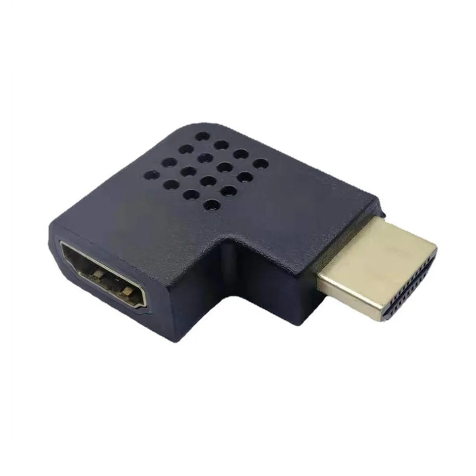Adaptateur HDMI latéral adaptateur TV LCD adaptateur HDMI mâle vers femelle coudé à 90 degrés en L