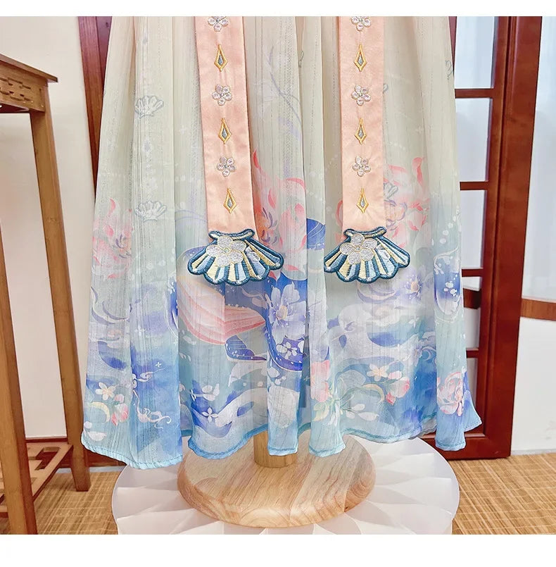 Robe chinoise Hanfu moderne pour fille, tenue d'Halloween de fée, Vêtements pour enfants, Vestidos, Costume traditionnel de Cosplay, Robes pour filles