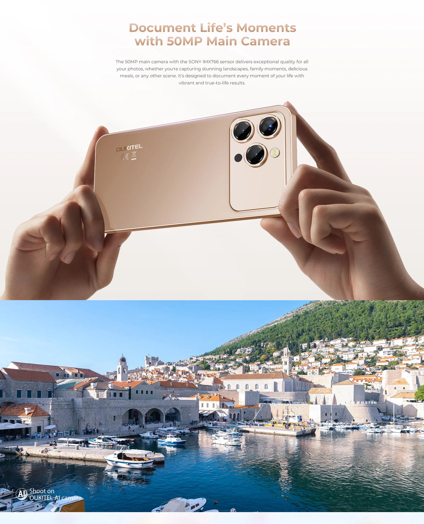 Smartphone Android OUKITEL P1 PRO, Écran FHD+ AMOLED 120Hz de 6,7 pouces, 24(8+16)Go+512Go ROM, Téléphone Portable Double SIM 4G, Batterie 5150mAh