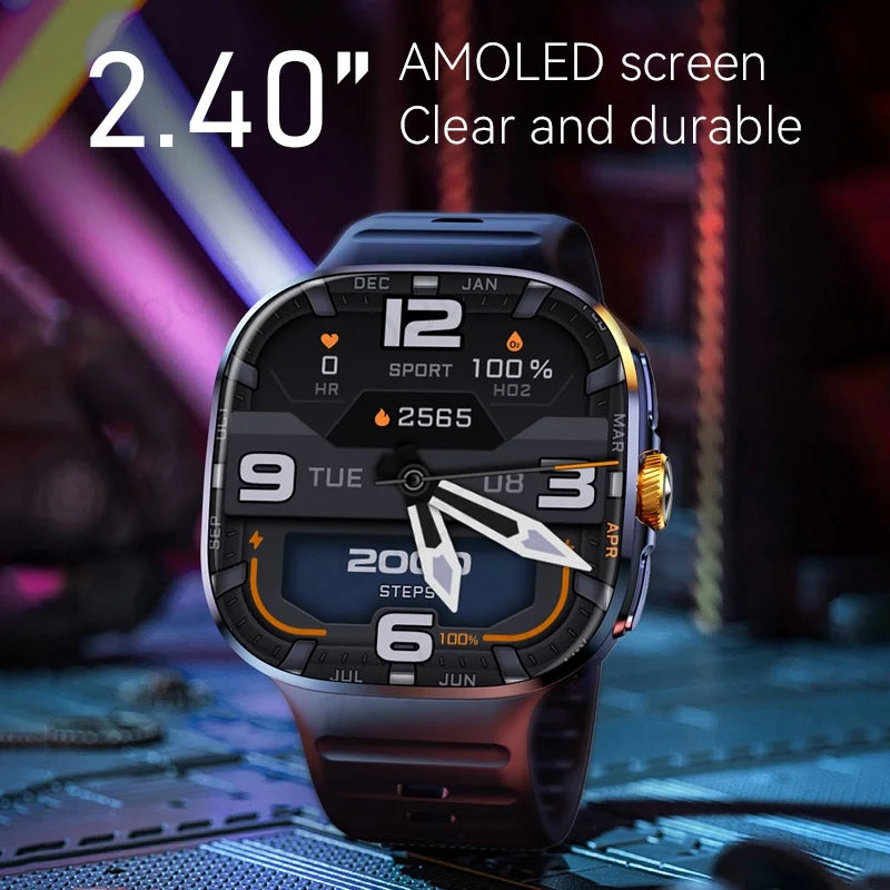 Nouvelle montre connectée M99 5G version cellulaire, écran Amoled 2,4 pouces plus grand, Android 10, avec caméra rotative et emplacement pour carte SIM, Wi-Fi