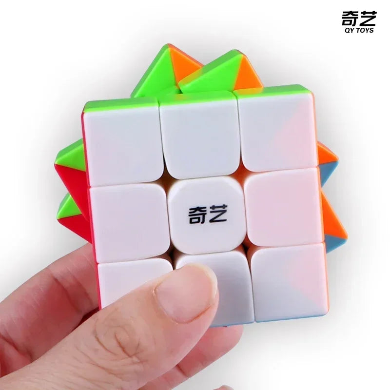 QIYI Cube Magique Vitesse 2x2 3x3 4x4 5x5 6x6 7x7 Autocollants Noirs Casse-tête Cube Magique Jouets Éducatifs Enfants