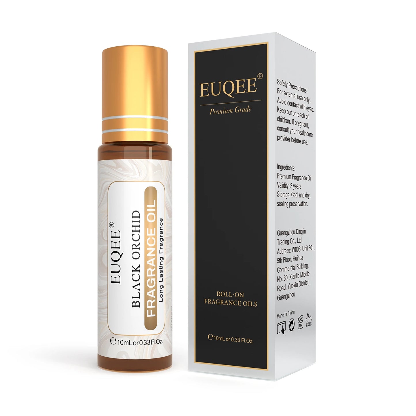EUQEE 10ml Damen Roller Duftöl – Kokosnuss Vanille Bubble Gum Bright Crystal Bombshell Midnight Rose Angel Aromaöle