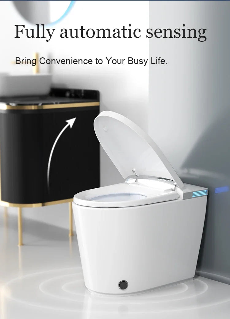 Smart Toilet , Inodoros Inteligente Remote Automatic Seat Electric Automatic Flush Wc Bidet One Piece Intelligent Bowl