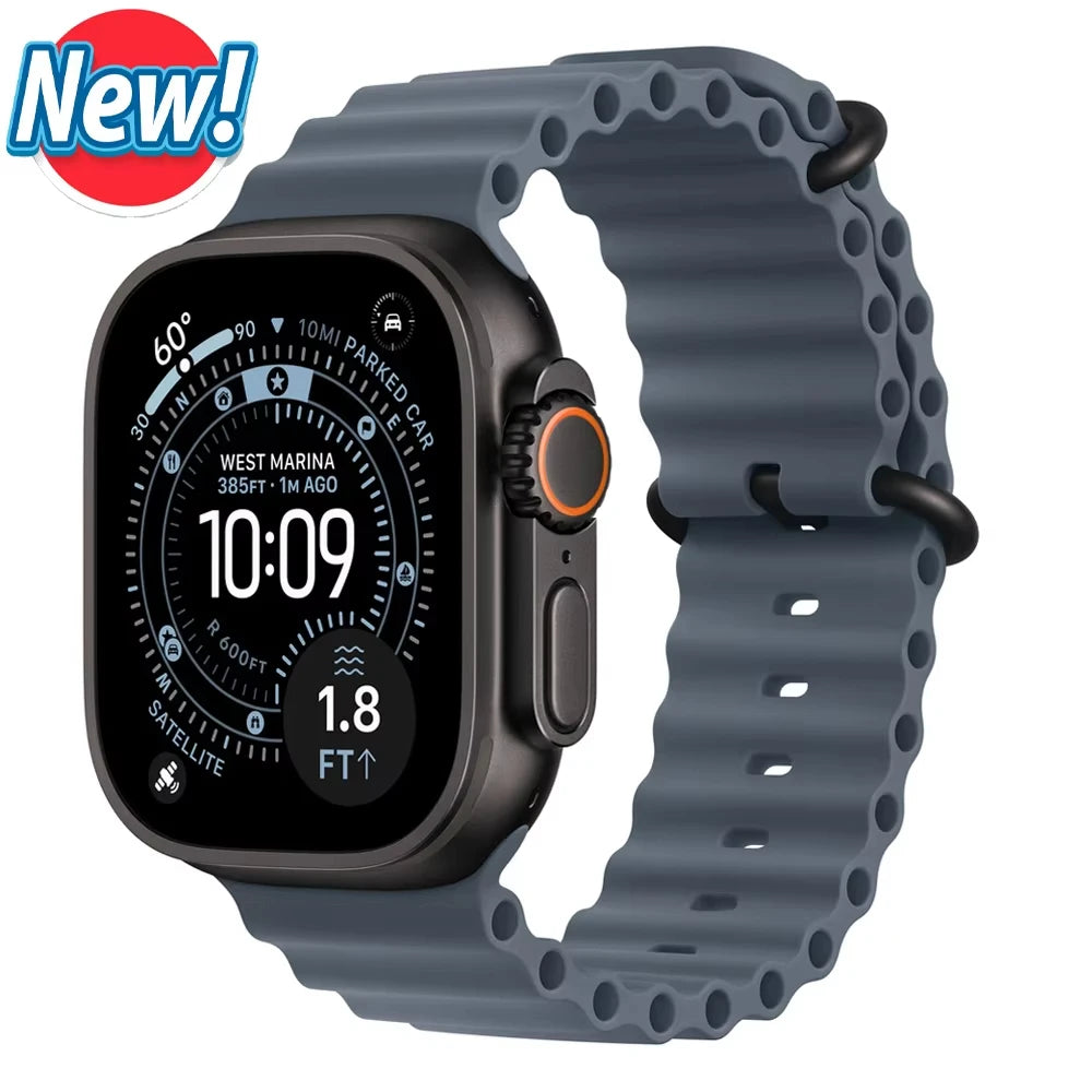 Offizielles Ocean Armband für Apple Watch Ultra 3 2 49mm 46mm 44mm 40mm 42 41 45 Sportarmband iWatch Series 11 10 9 7 8 6 SE3