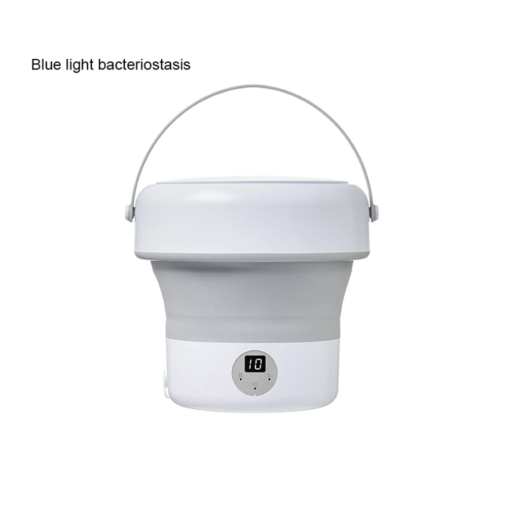 6L 11L Faltbare tragbare Waschmaschine mit Schleudertrockner für Kleidung, Reisen, Zuhause, Ultraschall-Unterwäsche, Socken, Mini-Waschmaschine 110V 220V