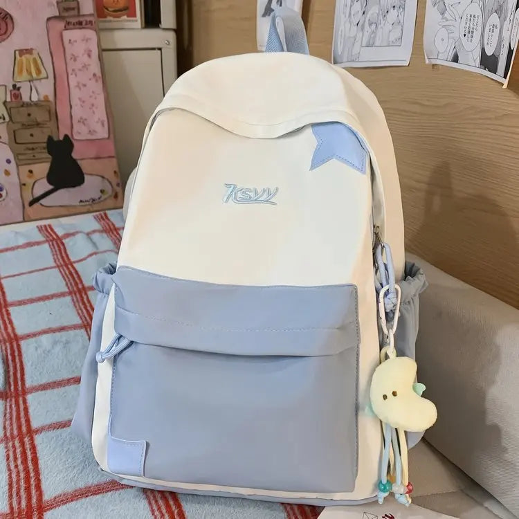 Nouveau Sac à Dos de Collège Imperméable pour Femme, Grande Capacité, Sacs d'École Tendance pour Ordinateur Portable, Joli Sac de Voyage pour Fille, Cool