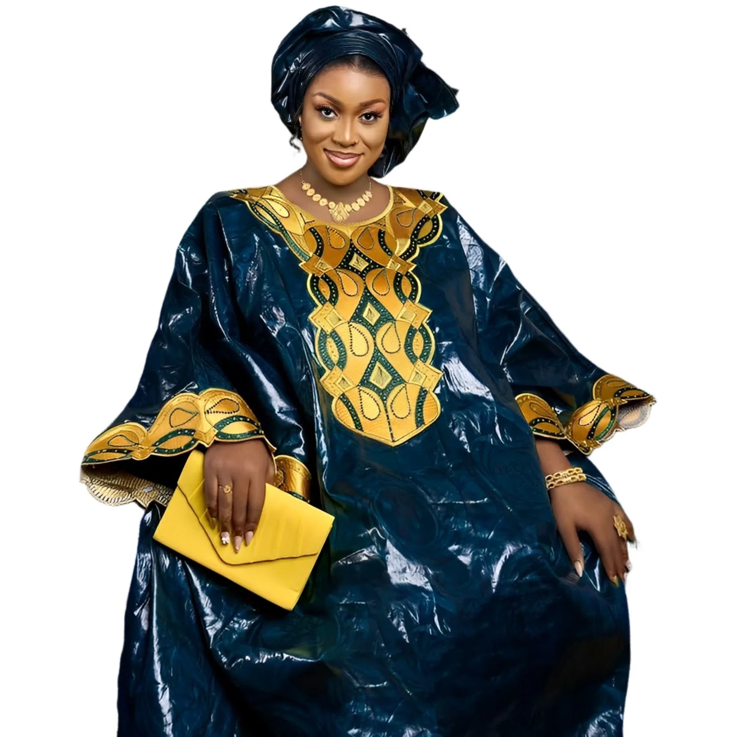 Robes Africaines Pour Femme, Conception De Broderie Bazin Riche, Robe Longue