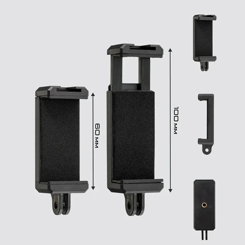 Support de téléphone pour casque, vidéo à la première personne, serre-tête pour téléphone, smartphone, caméra d'action