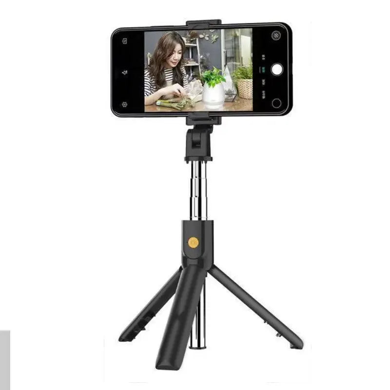 Kabelloser Bluetooth Selfie Stick Faltbares Stativ Tragbare Handy-Stative Ausziehbar für iPhone Xiaomi Huawei Phone Video Live