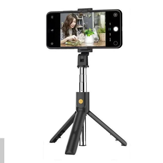 Wireless Bluetooth Selfie Stick Foldable Tripod Portable Cell Phone Extendable Tripods For iPhone Xiaomi Huawei Phone Video Live