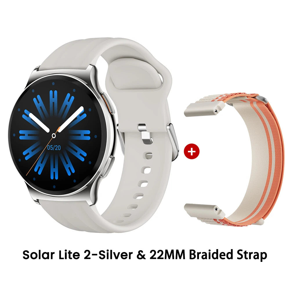 HAYLOU Solar Lite 2 Smartwatch 1.43'' AMOLED Display 24h Health Monitoring 150+ Sports Modes Voice Calling Smart Watch 1ATM