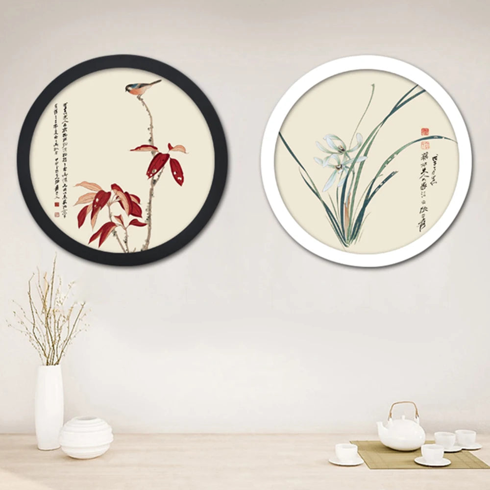 Runder Fotorahmen DIY Holz Wandmontage Hängender Bilderrahmen Hochzeitsgeschenk Wohnkultur Wandbild 6-12 Zoll