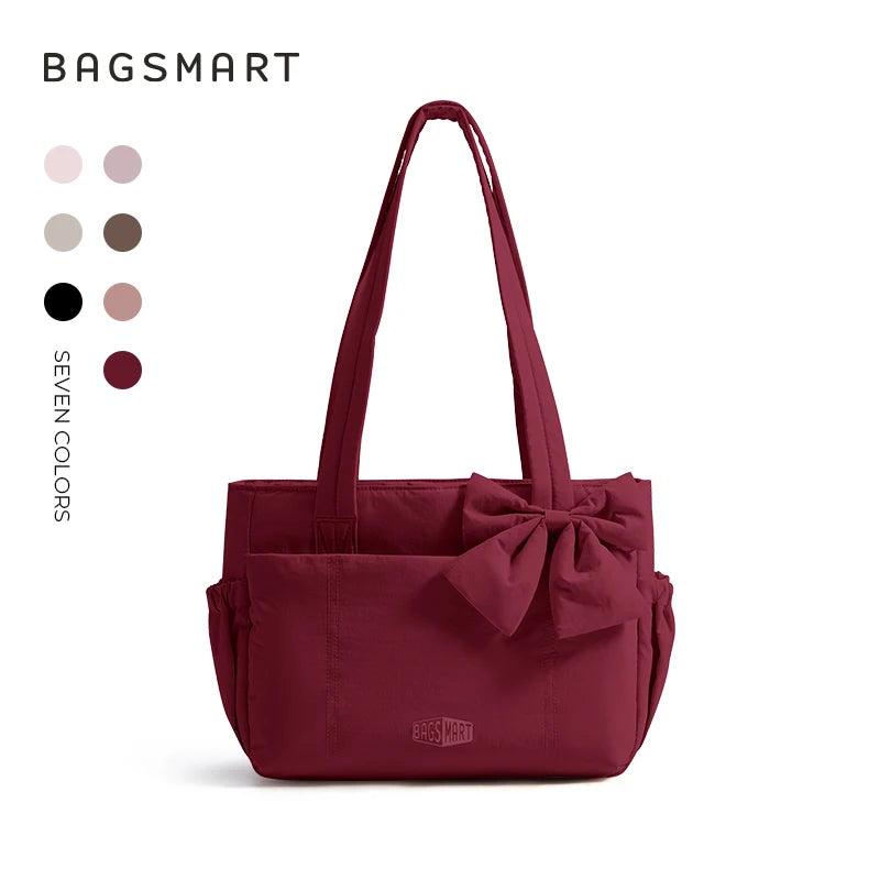 BAGSMART Vielseitige Reise-Tragetasche für Damen, Pendeltasche, mehrere Taschen, Umhängetasche, College-Schultasche, Schultertasche