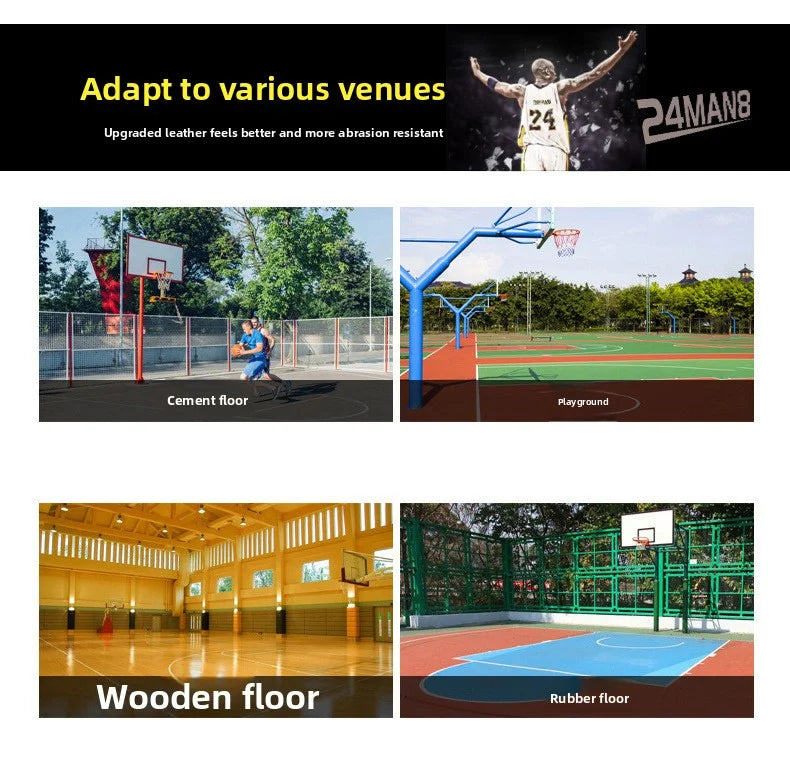 Ballon de basket silencieux taille 7# Dribble intérieur en mousse sans air rainurée Ballon de basket silencieux Dribble extérieur Entraînement Ballon Kobe Cadeau