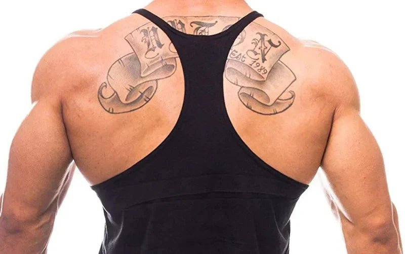 Laufwesten Herren Ärmelloses Sweatshirt Gym Singlets Träger Tanktop für Fitness Bodybuilding Shirt Muskel Stringer Kleidung