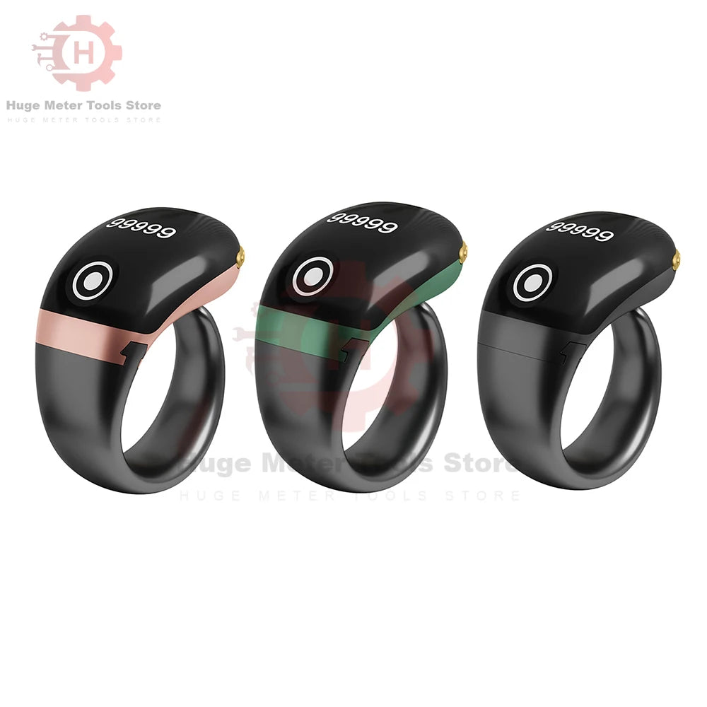 Smart Tasbih Tally Counter 0~99999 Muslims Tasbeeh Zikr Ring Prayer Time Vibration Reminder Type-C Ring Counters OLED Display