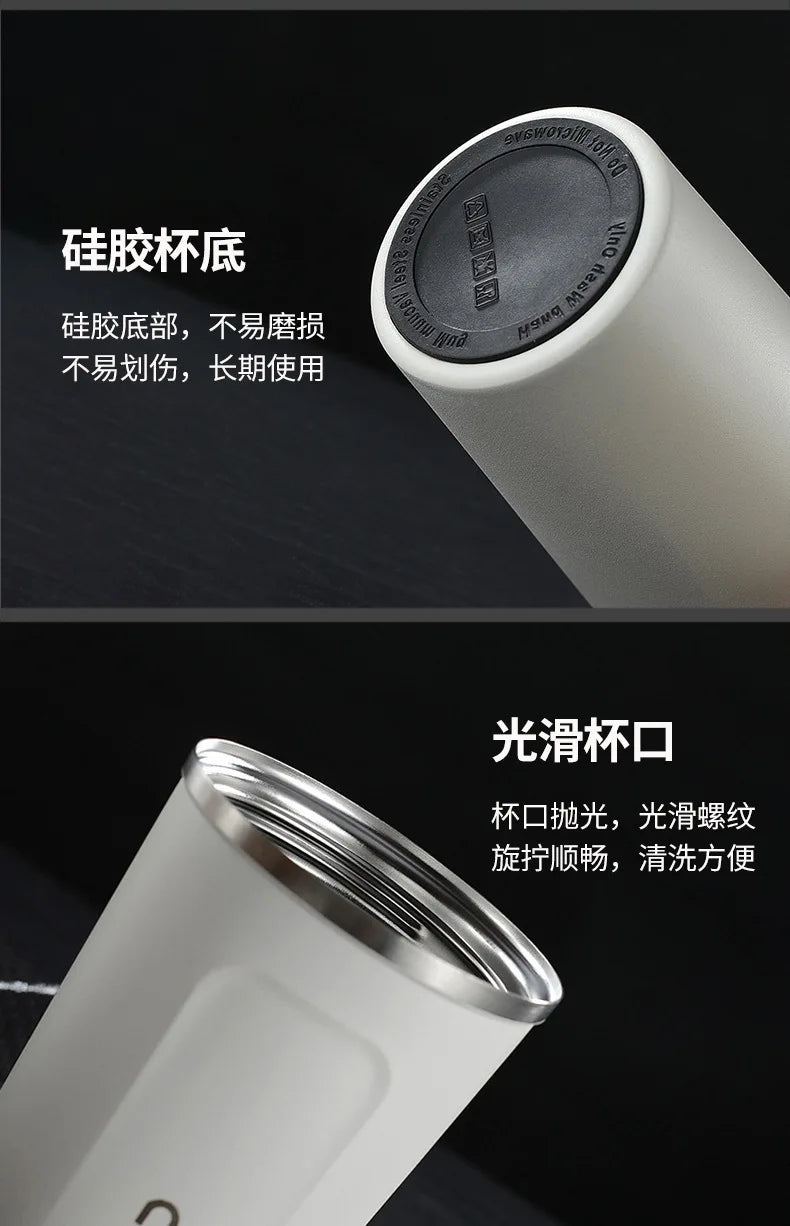 Tasse à café Thermos 380/510 ml en acier inoxydable avec affichage de la température, bouteille d'eau isolée, flasque sous vide.