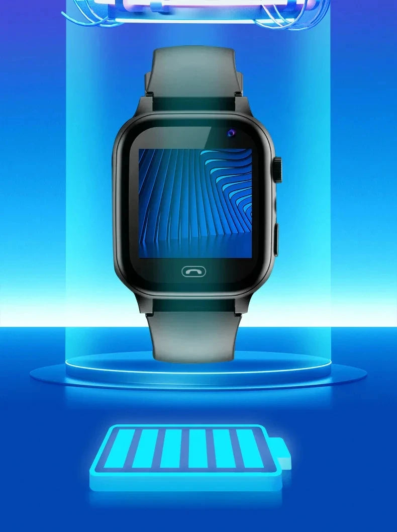 Montre intelligente pour enfants 5G GPS Localisation Appel vidéo Carte SIM SOS Caméra enfant Étanche Mise à niveau 2025 Pour garçons filles Ajouter des écouteurs