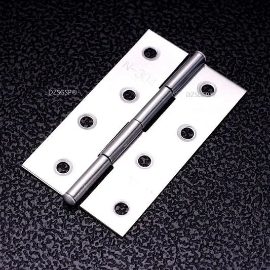 Accessories 304 Stainless Steel Flat Door Thick High Quality Hinge 1/1.5/2/2.5/3/4 Inch 2Pcs Door Butt Hinges Furniture Hardware
