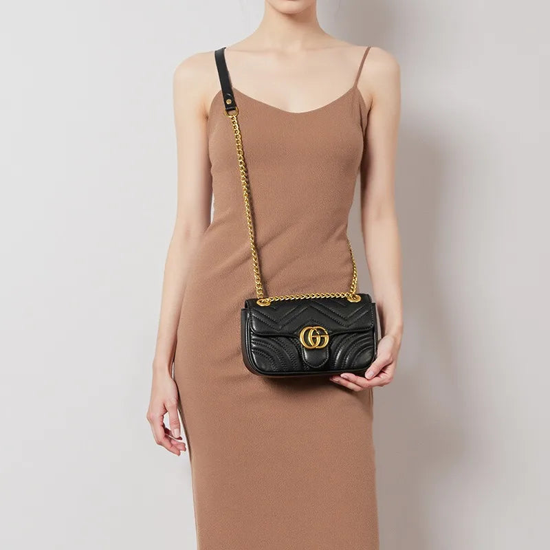 2025 new autumn small fragrant wind rhombus chain bag fashionable shoulder messenger bag