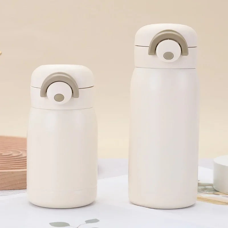 Mini tasse thermos de 220 ml/350 ml, tasse de poche, tasse à café thermique en acier inoxydable, flasque sous vide, bouteille d'eau chaude isotherme, cadeau pour enfants