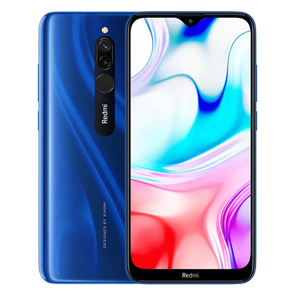 Global Firmware Xiaomi Redmi 8 Smartphone Dual SIM-Karte 12MP+2MP+8MP 6.22-Zoll-Bildschirm Snapdragon 439 Octa-Core 4G LTE Gebrauchtes Telefon