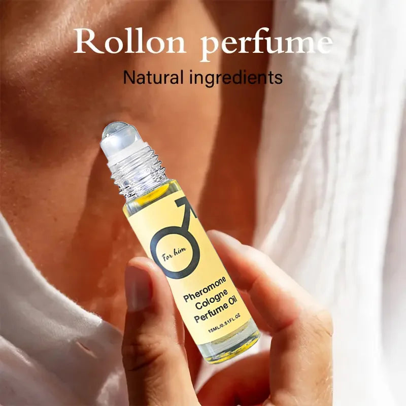 Pheromon-Kölnischwasser-Parfümöl, langanhaltender Duft für Männer und Frauen, tragbar für unterwegs, Parfüm für romantische Atmosphäre