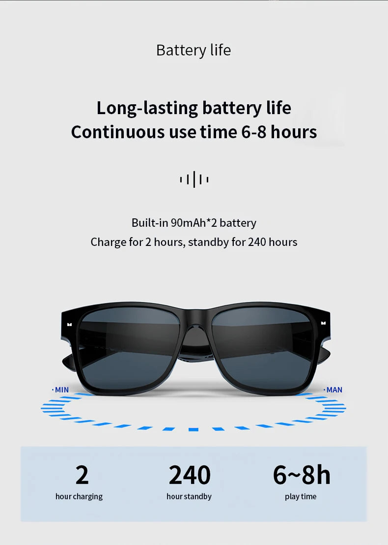 Monster Glasses Headset Wireless Bluetooth 5.0 Sunglasses Outdoor Sport earphone Calling Music Eyeglasses