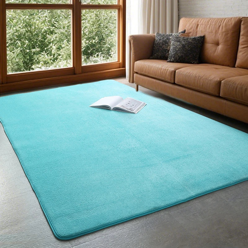 VIKAMA Tapis Moderne en Velours de Corail Doux Antidérapant pour Salon Chambre Grand Tapis de Jeu pour Enfants Tapis de Sol pour la Décoration Intérieure