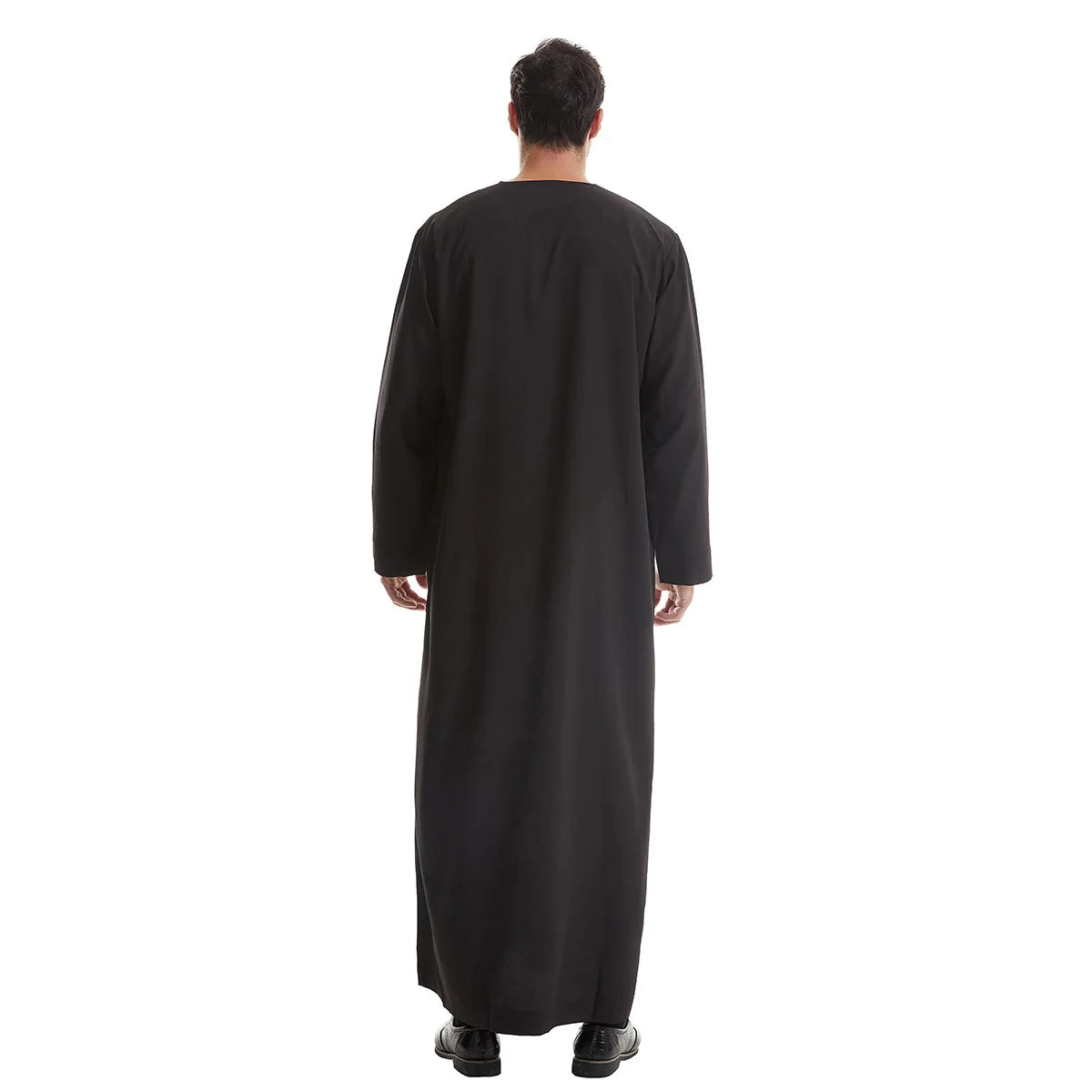 New 2024 Eid Muslim Islamic Middle East Abaya Dubai Malaysia Loose Gown Button Shirt Men Clothing Jalabiya Abayas Ramadan Caftan
