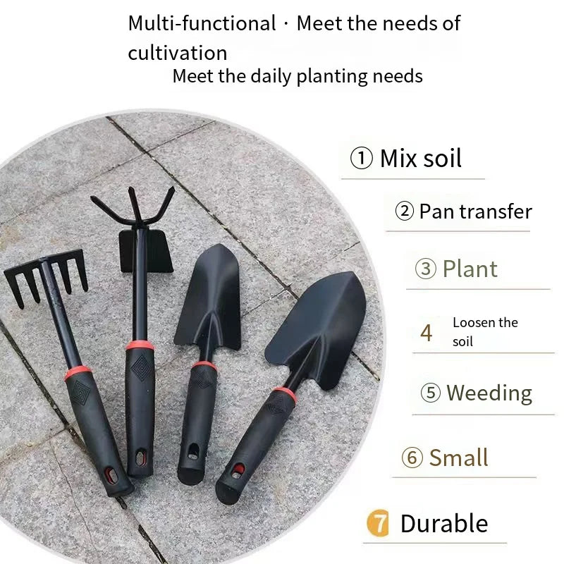 Pelle de jardinage, lot de quatre petites pelles, outils de jardinage pour légumes, outils de jardinage