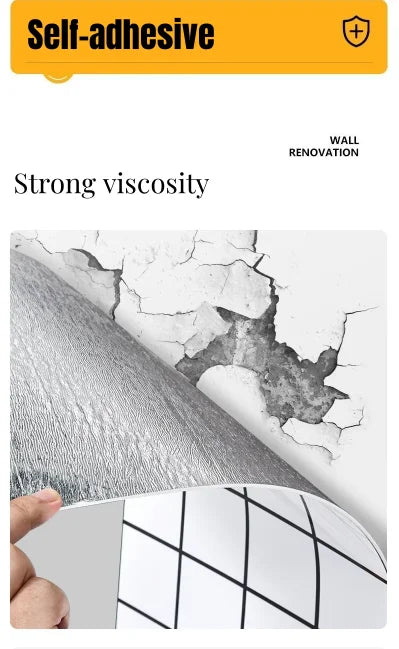 1 roll of 40cm self-adhesive marble imitation ceramic tile PVC wallpaper bathroom waterproof wall sticker bedroom wallpaper
