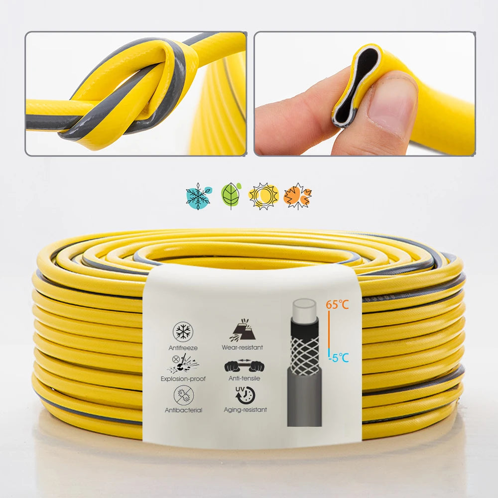1/2" PVC Watering Hose Three-layer Glue Environmentally Friendly Heat Resistant Durable Garden Watering Flowers Home Car Wash