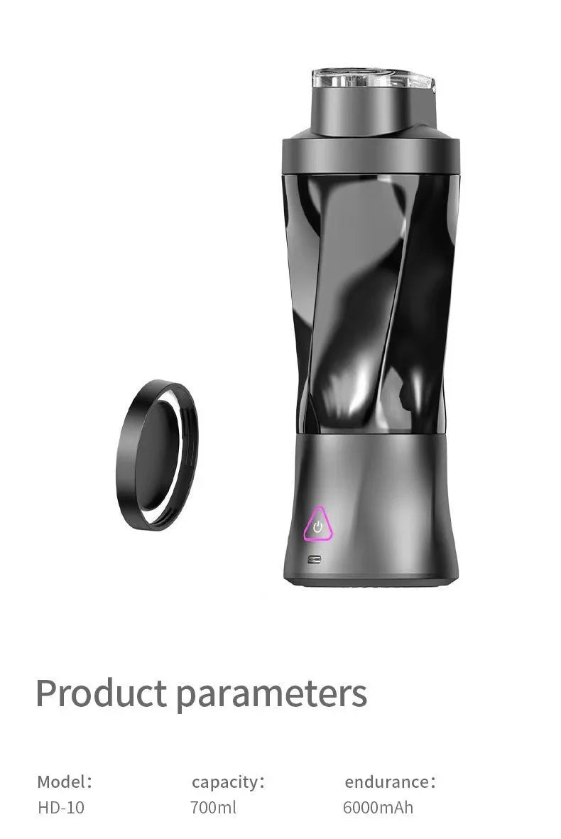 Nouvel extracteur de jus électrique portable sans fil 2025, chargement USB, grande capacité de 700 ml, mixeur ménager pour fruits et légumes de 700 ml