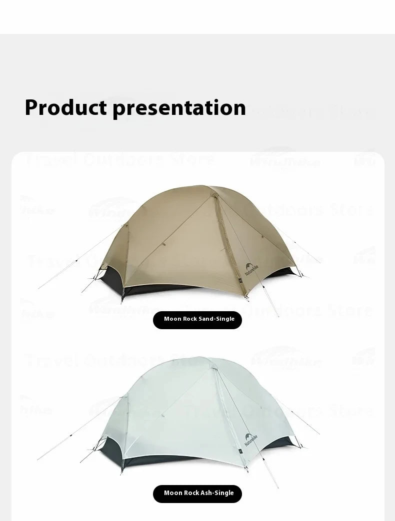 Naturehike Mongar UL BASE PRO 123 People Tent Trekking Backpacking Shelter Tent 20D Nylon Waterproof Ultralight Outdoor Camping