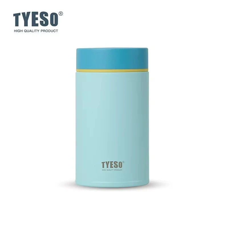Tyeso 200ml Thermoses Stainless Steel Thermal Insulated Food Jar Lunch Box Office Meals Vacuum Flasks Portable Breakfast Cup