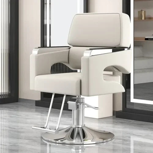 Chaise de Salon de Luxe Lifter, Protecteur en Métal, Dossier, Chaise de Barbier Pivotante, Fauteuil Confortable Nordique, Cadeira De Cabeleireiro, Mobilier de Salon