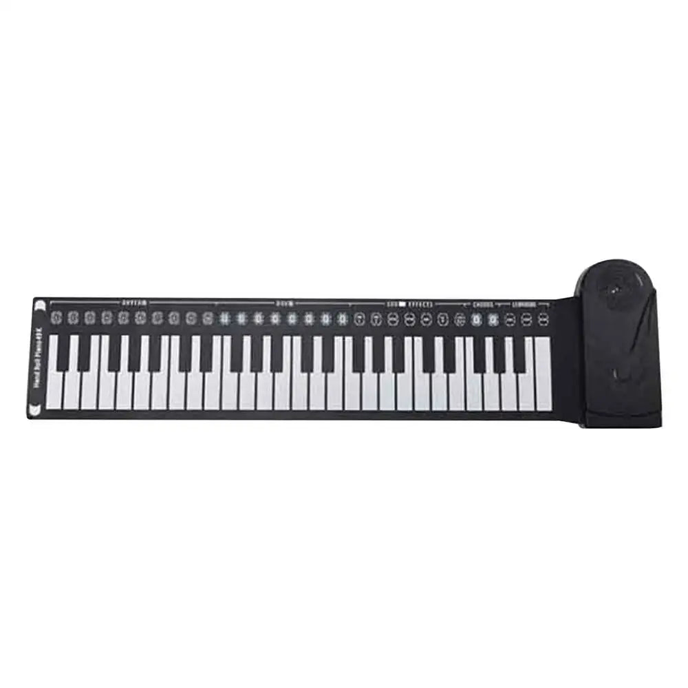 Roll-Up Piano Keyboard, faltbares Hand-Piano, 49 Tasten Hand-Piano für Anfänger, Kinder, Erwachsene, Lernspielzeug für Zuhause