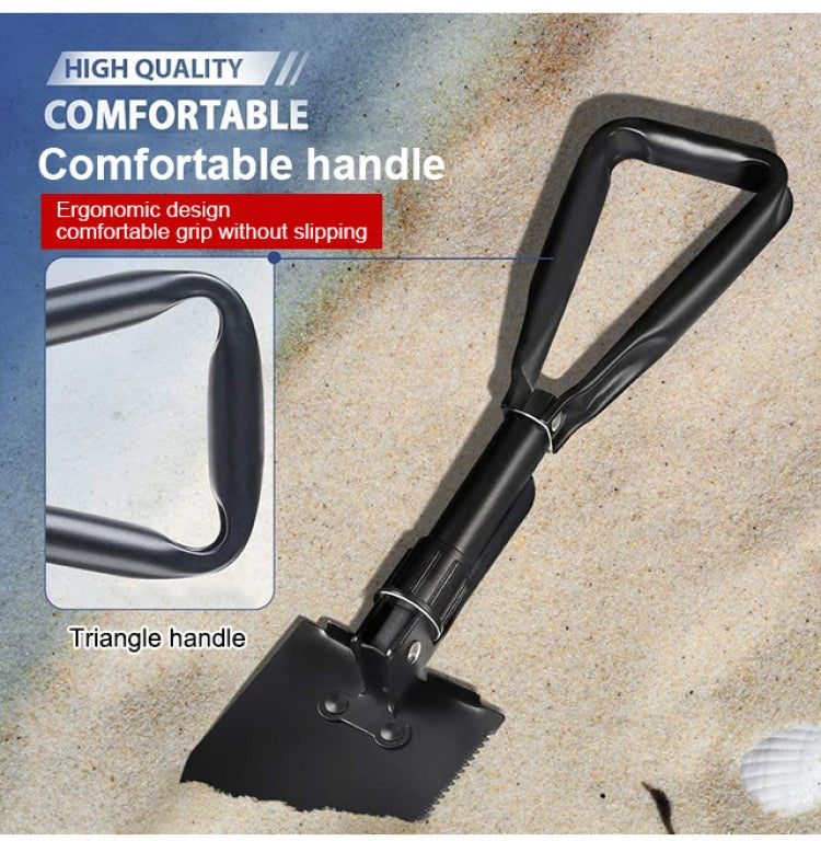 Outdoor 3-in-1 Klappschaufel, tragbare Multifunktions-Camping-Schaufel mit Tasche zum Wandern, Offroad-Fahren, DIY-Projekte zu Hause
