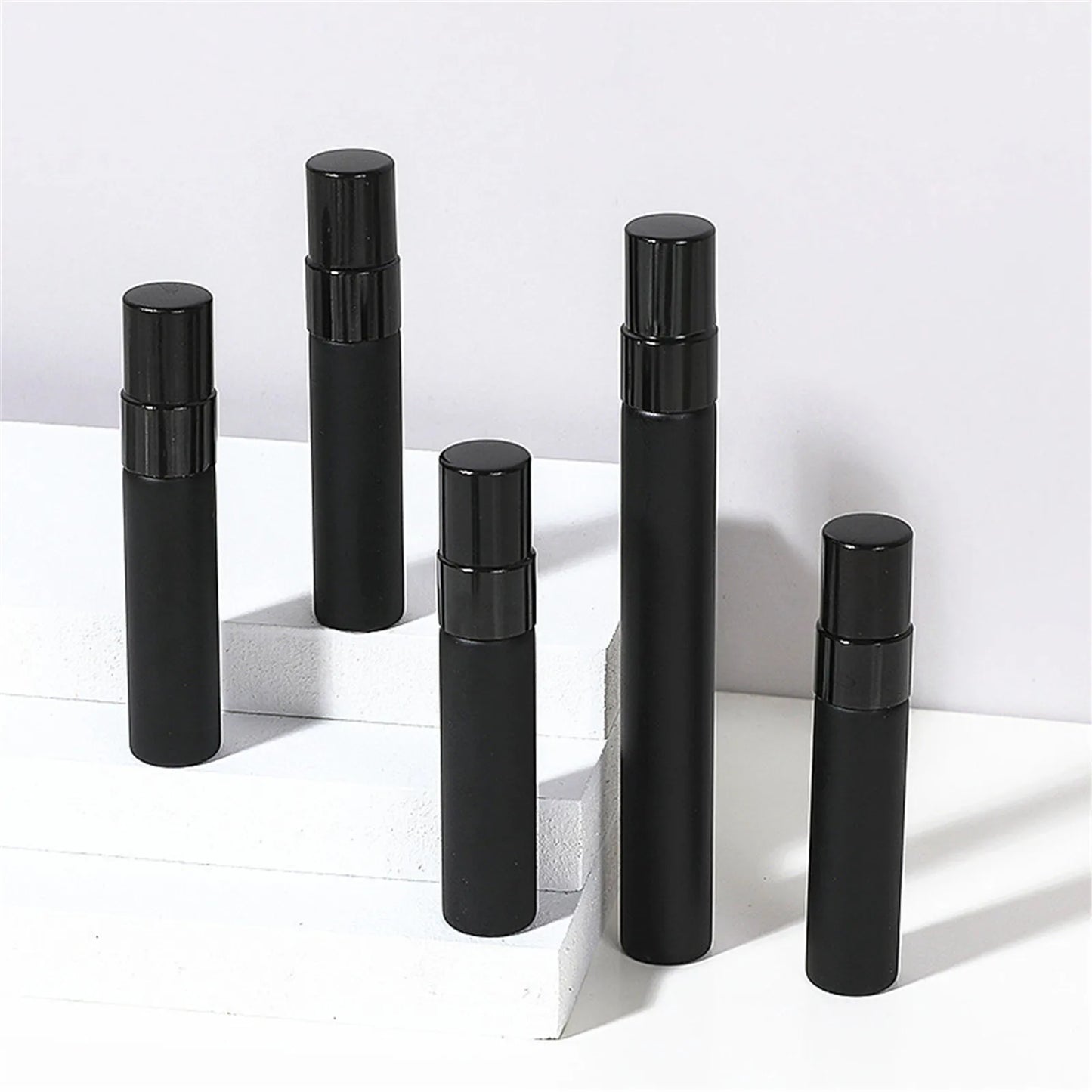 Flacon de parfum vide portable en verre de 5/10 ml pour voyage, cosmétiques, rangement, flacon de rechange.