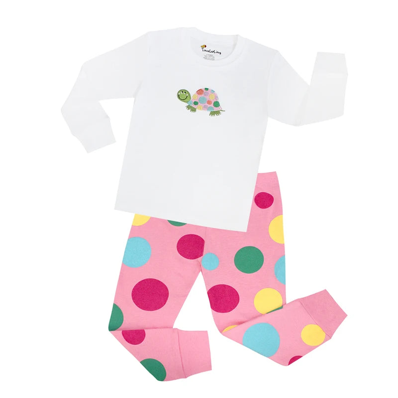 Animal Cartoon Boys Pajamas Sets Children's Sleepwear Kids Nightwear 100 Cotton Spring Autumn Boy Pyjamas Homewear Night Wear
