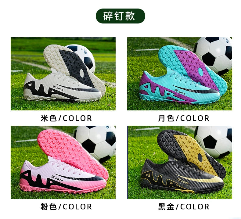Hochwertige Herren Fußballschuhe Society Ultraleichte Turf Fußballschuhe Kinder Sneakers Trainingsfußballschuhe Chuteira Campo 32-46