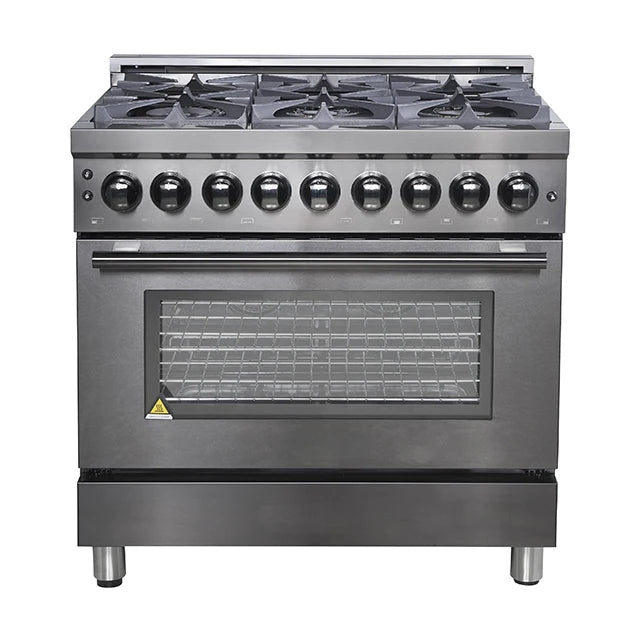 Gas Stove 900mm Width All In 1 Freestanding Stove With Oven 6 Burners Cooker With