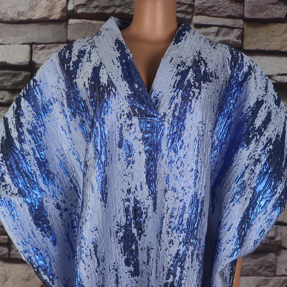Empfehlen Sie luxuriöse, elegante Damenkleider aus Jacquardstoff, afrikanische Frauen Boubou, gehäkelter Umhang, afrikanische Kleidung