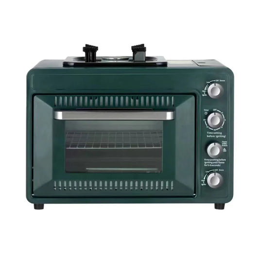 2025Home Multifunctional Outdoor Gas Pizza  Oven Camping Gas Stove 2-in-1 Cassette Oven Portable Small Baking Oven
